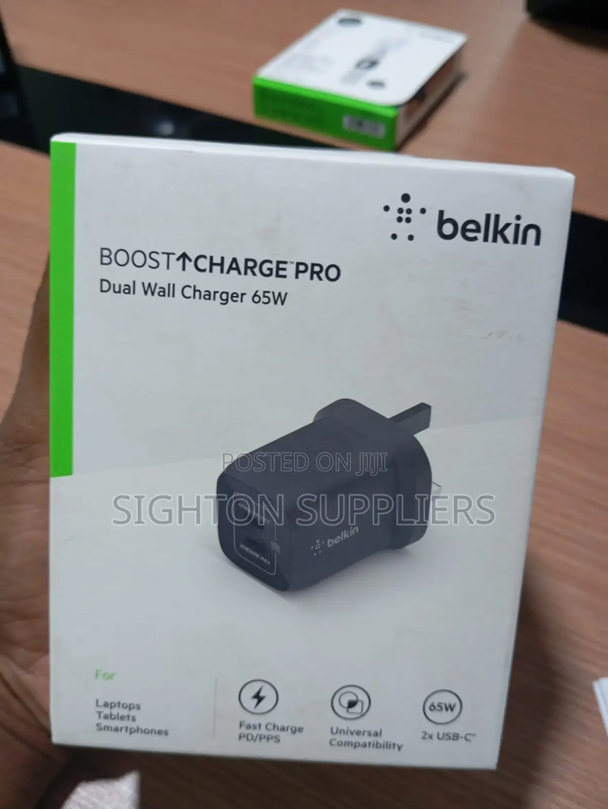 Belkin Boostcharge Pro Dual 65w Usb-C Gan Wall Charger