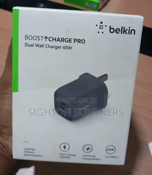 Belkin Boostcharge Pro Dual 65w Usb-C Gan Wall Charger