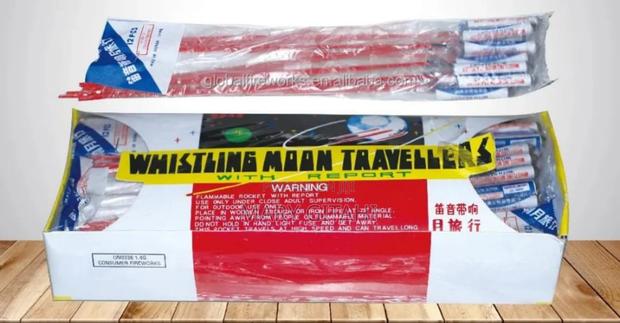 *12pcs Whistling Moon Traveller Rocket Fireworks/ Fire Cracke