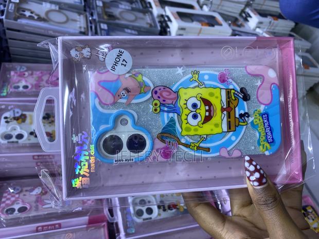 Licensed Magsafe Spongebob Case With Liquid Glitter for iPhone 17