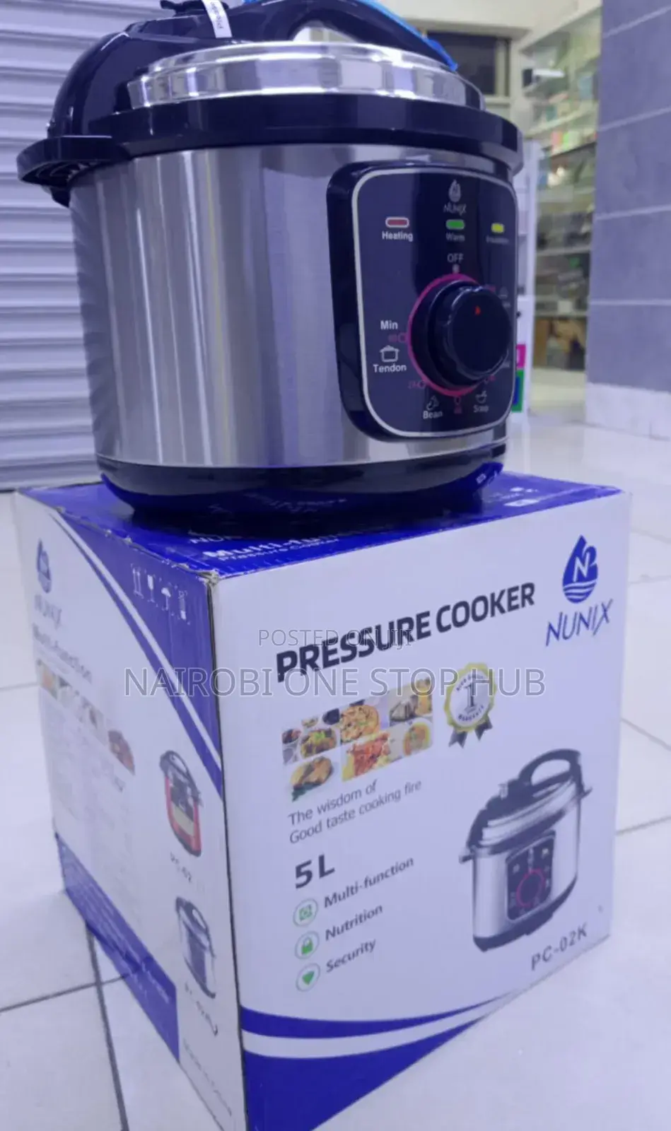 Nunix 5l Multi-Function Electric Pressure Cooker – Pc-02