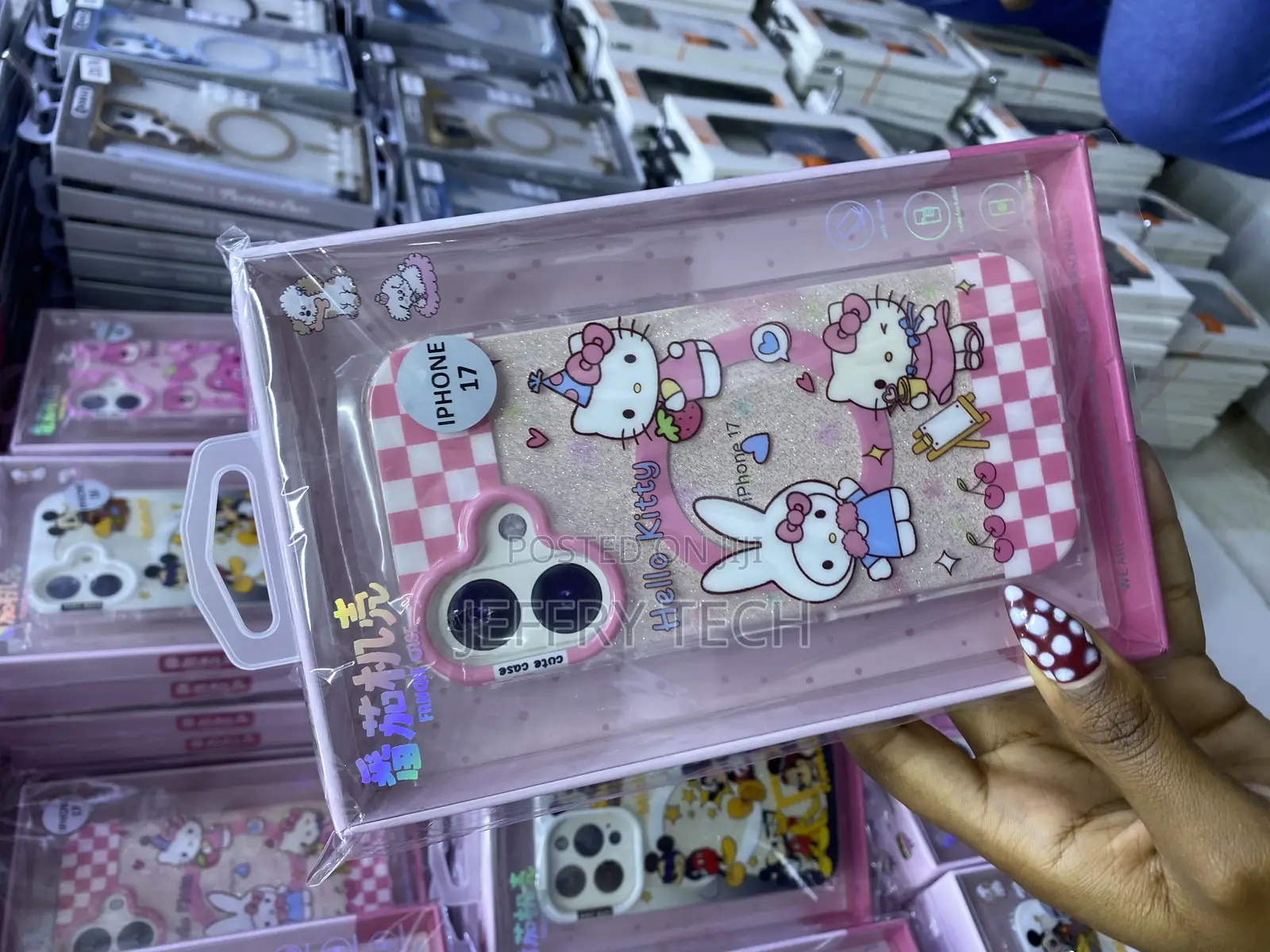 Cosmic Hello Kitty Magsafe Glitter Case for iPhone 17 Pro