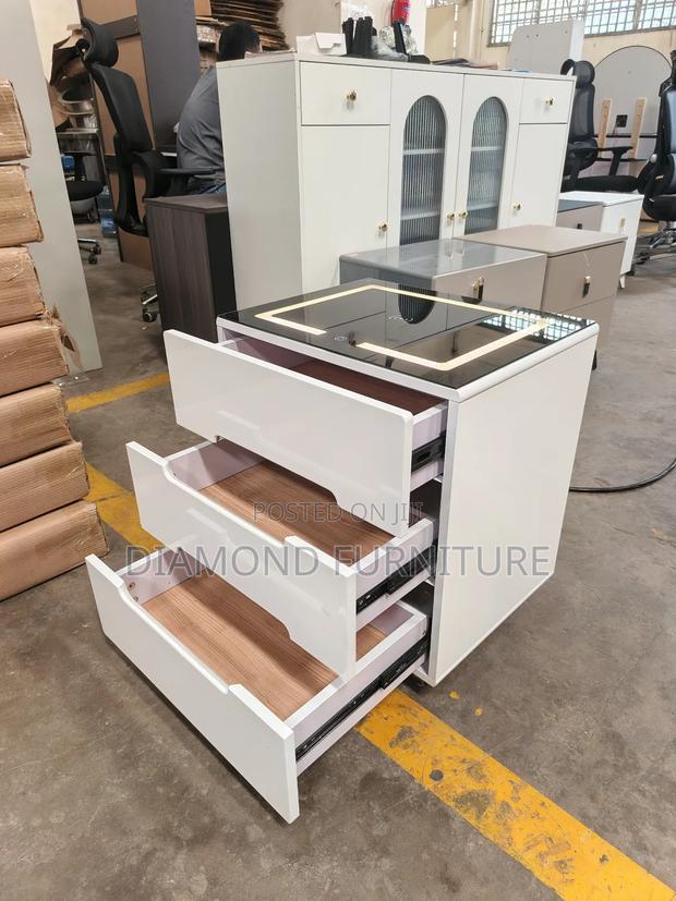 Modern Led Bedside Cabinet With Wireless Charging - main view