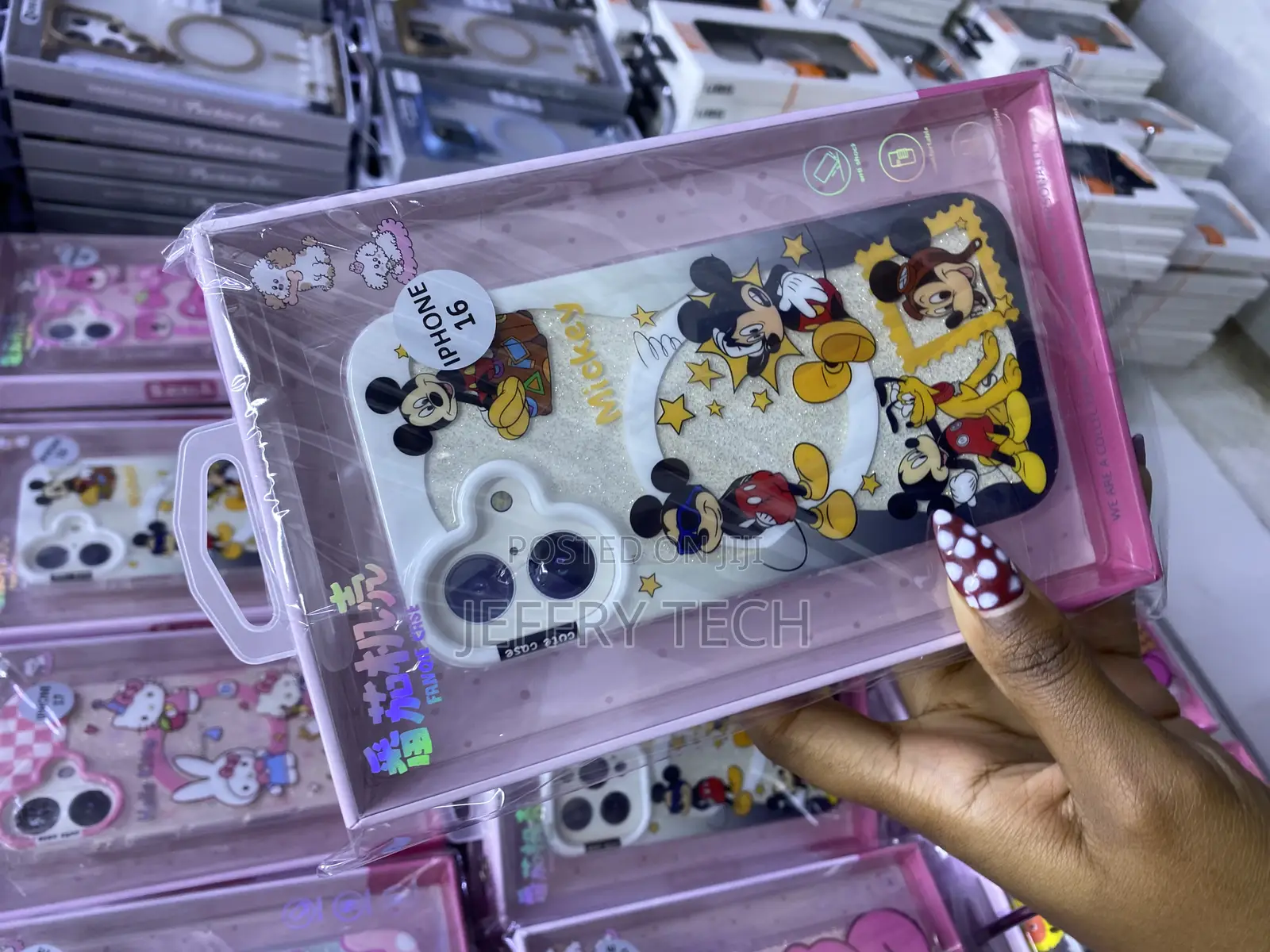Jkinit Magsafe iPhone 16 Glitter Mickey Mouse Disney Case