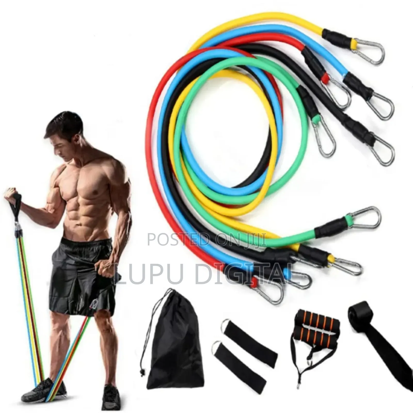 11pcs Exercise Resistance Bands