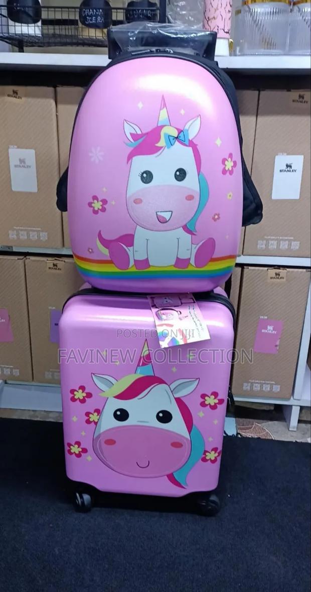 *2 in 1 Kids Trolley Suitcase With Backpack - thumbnail 4