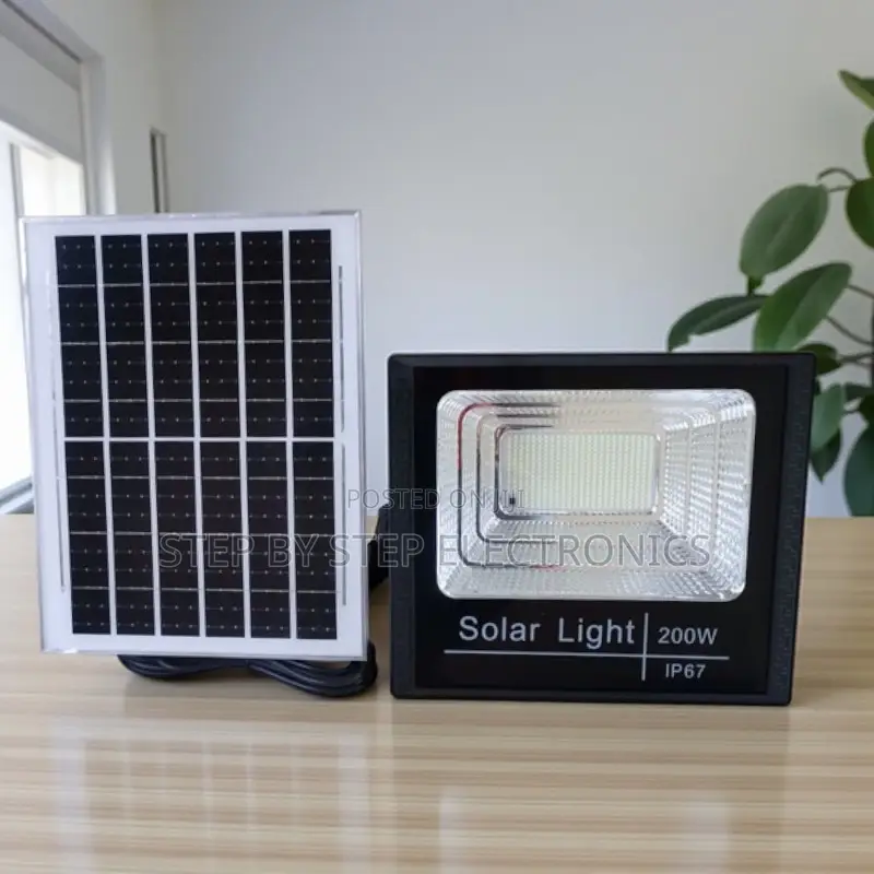 Automatic Dusk to Dawn 200w Outdoor Ip67 Solar Flood Light Lamo
