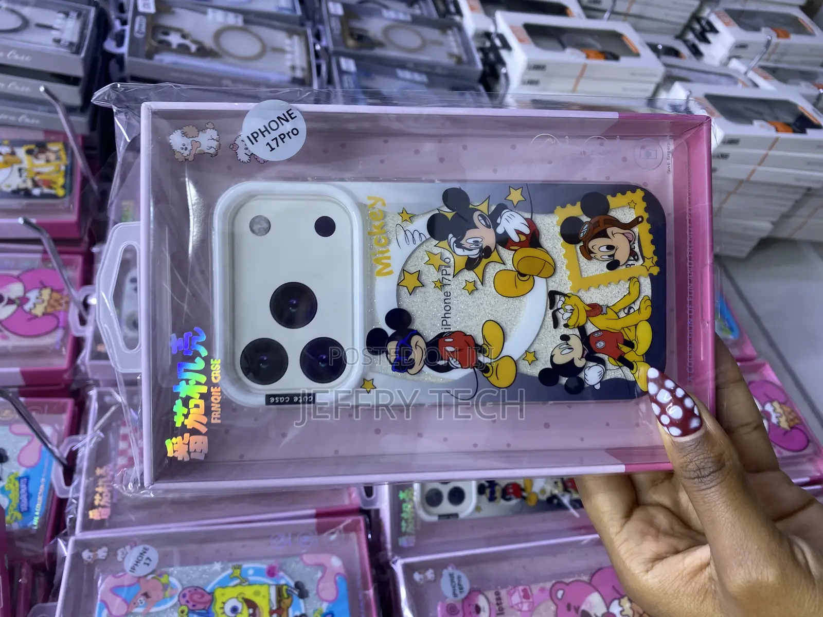 Furee Disney Mickey Mouse Glitter Magsafe Case for iPhone 17 Pro