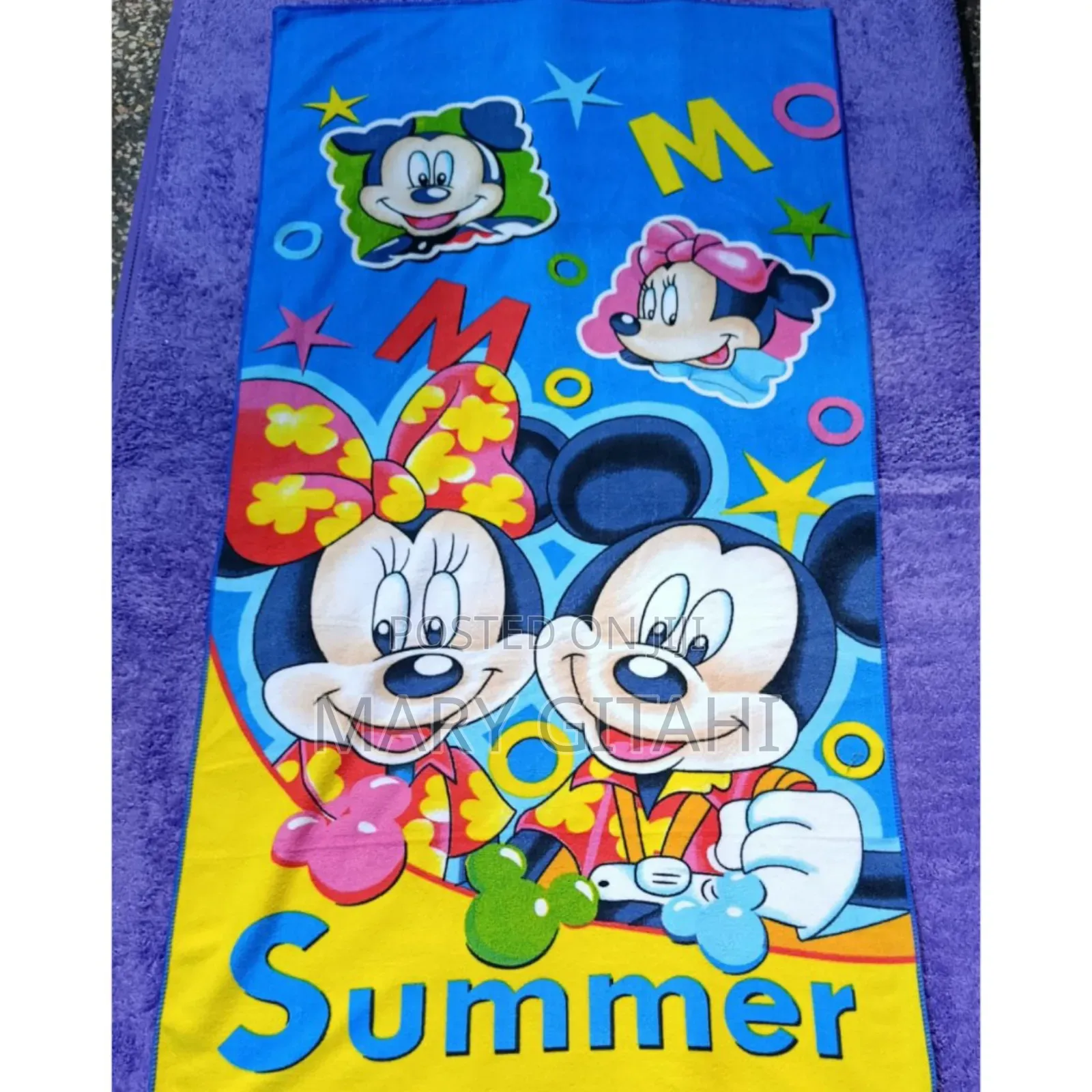 Cartoon Themed Towel 
 Size 140x70cm
P