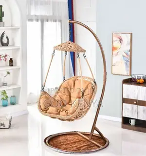 Home Chair; Modern Cast Aluminum Rattan Outdoor Swing Garden Chair