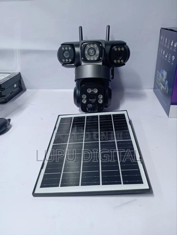 4g Triple Lens Solar PTZ CCTV Camera