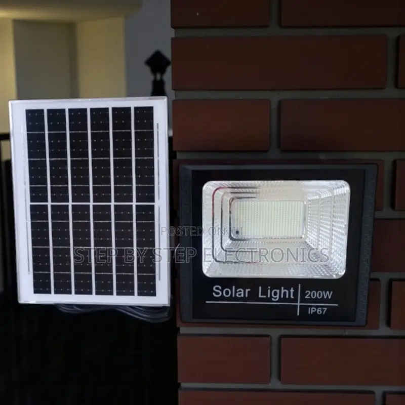 Automatic on-Off 200w Solar Flood Light With Photoelectric Sensor Ip67