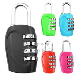 4 Dial Digit Password Lock Combination Suit Case Luggage Metal Locks - thumbnail 2