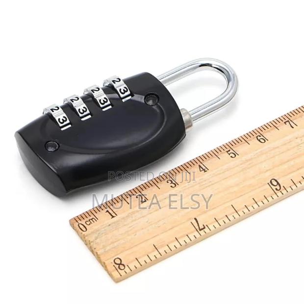 4 Dial Digit Password Lock Combination Suit Case Luggage Metal Locks - thumbnail 3