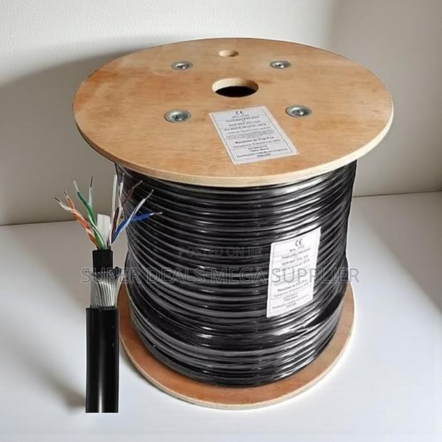 Heavy Duty 305m Outdoor Cat 6 Cable Uv Resistant and Waterproof Build