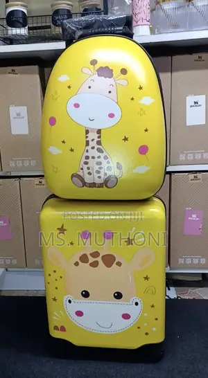 2 in 1 Disney Kids Luggage Suitcase With Backpack