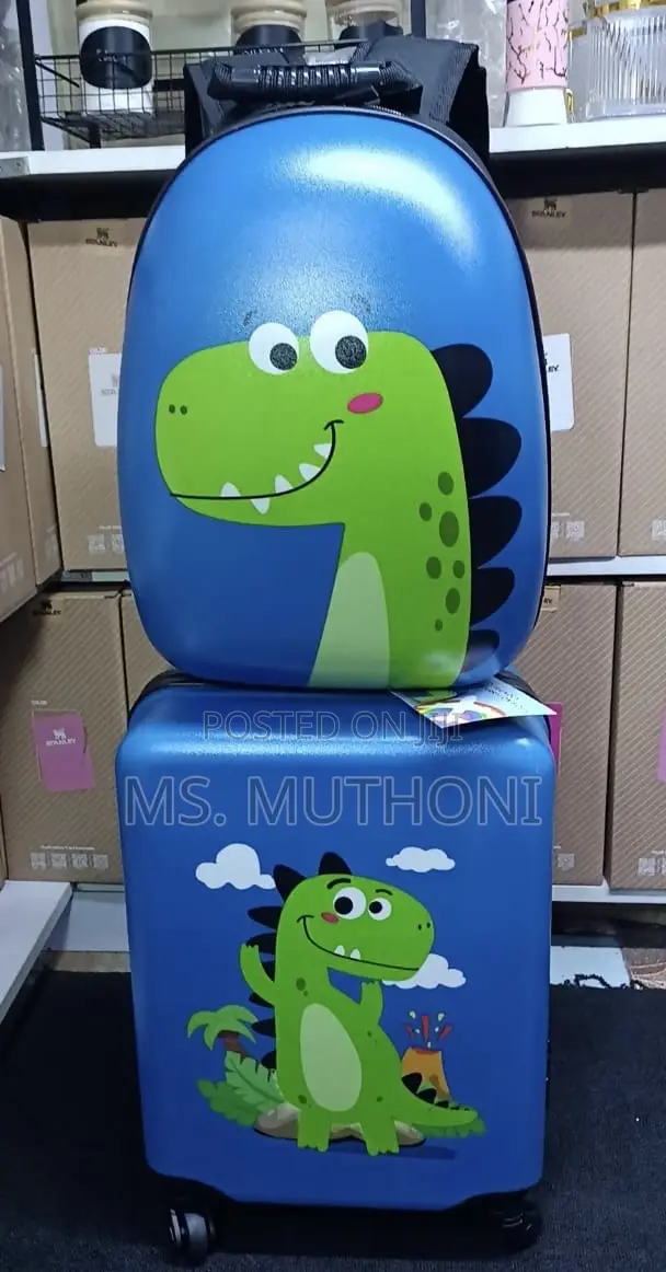 2 in 1 Disney Kids Luggage Suitcase With Backpack