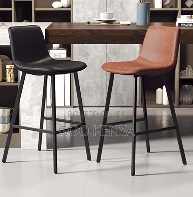 Home Counter Stool; Leather Counter Height Stool for Breakfast Bars