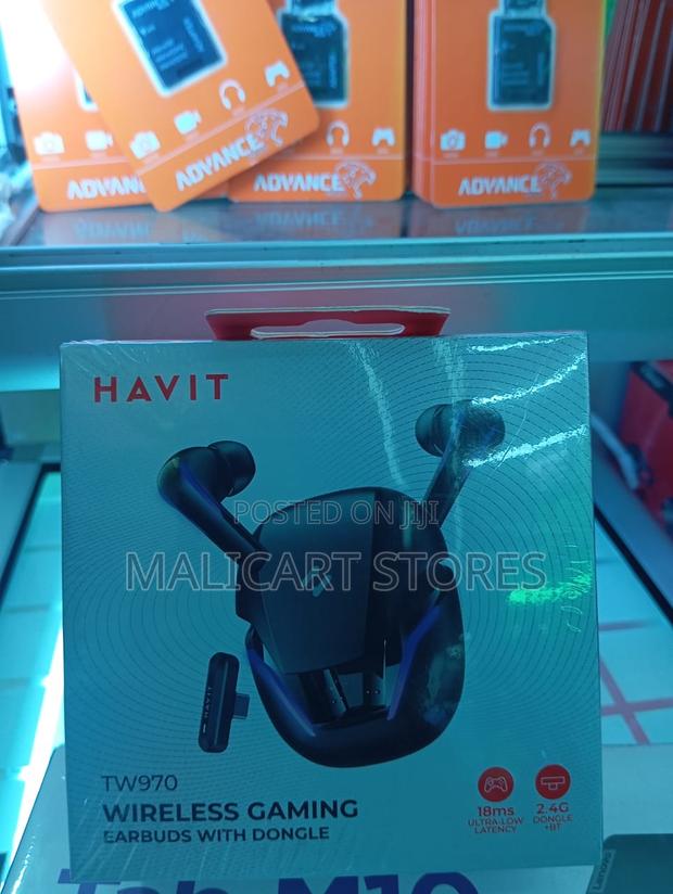 Havit Tw970 Wireless Gaming Earbuds With Dongle, Led - main view