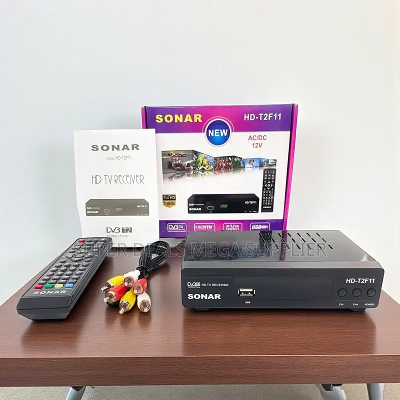 Sonar 1080p Full Hd Digital Free to Air Decoder No Subscription Needed