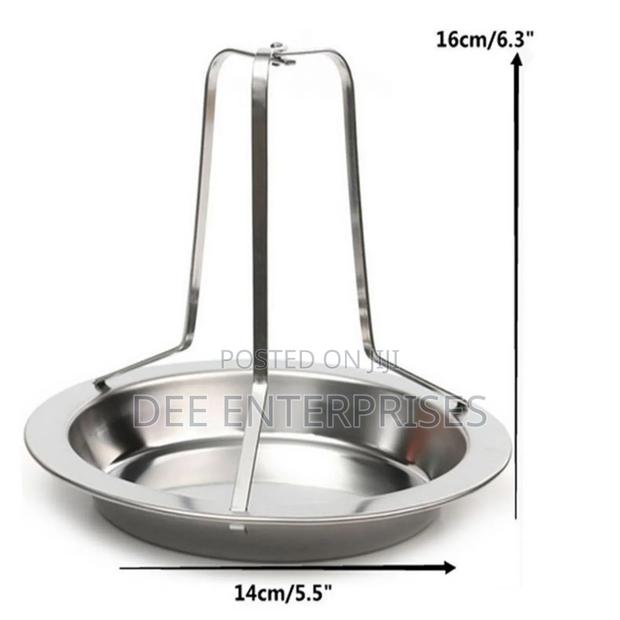Stainless Steel Rotisserie Chicken Roaster Grill Stand - thumbnail 2