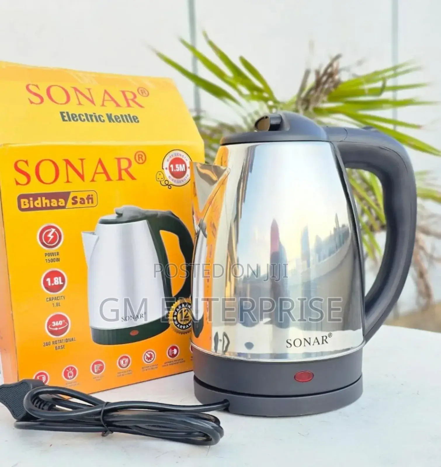 1.8l Sonar Electric Kettle