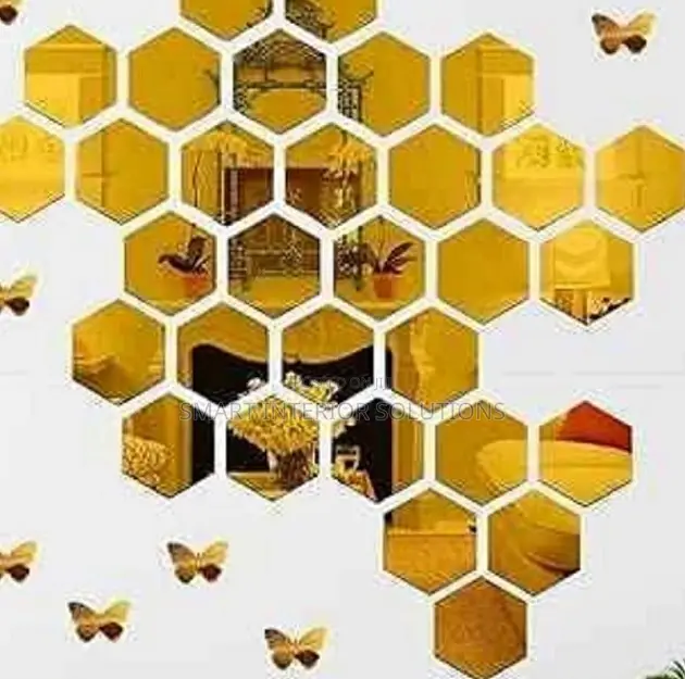 Hexagon Wall Mirror Set