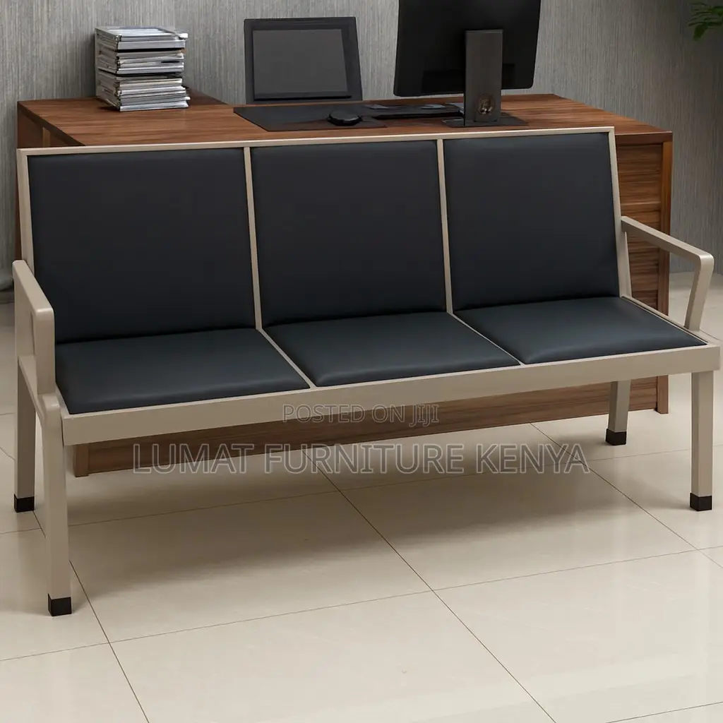 Durable Steel Frame Modern Design Waiting Seat