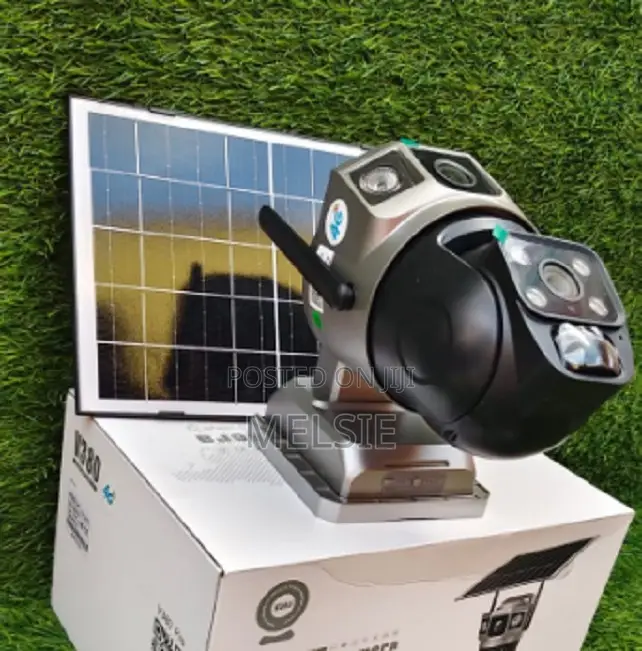 Dual Lens 4g Solar Powered PTZ Camera 360° Pan Tilt