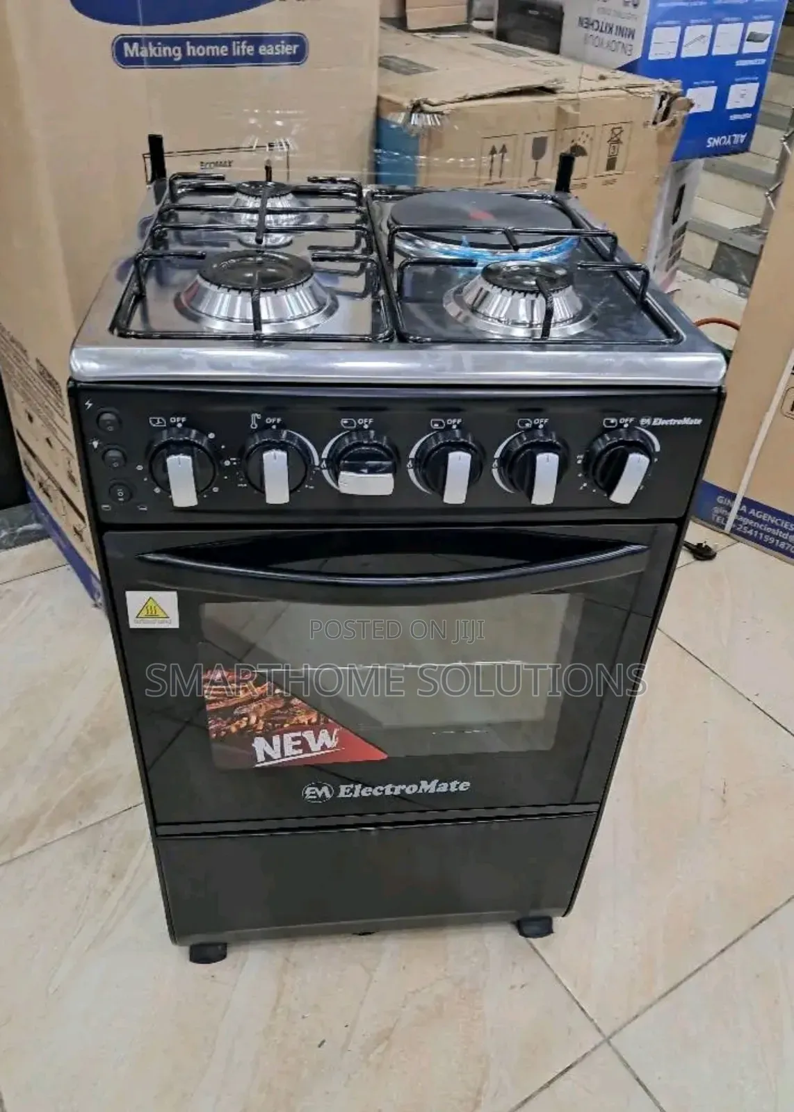 Cooker, Electromate Standing Cooker 3gas +1e ,Electric Oven