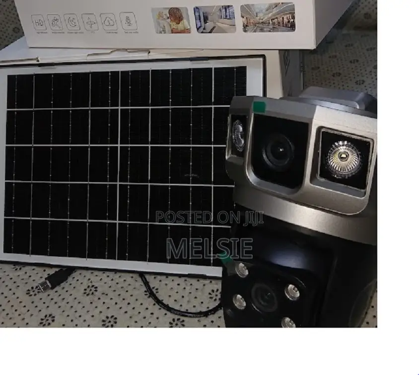 Intelligence Dual Lens 4g Solar Powered PTZ Camera Solar Camera . . .