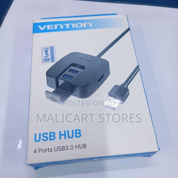 Vention Usb 3.0 to 4 Port Usb 3.0 Hub 0.5 Meter Black