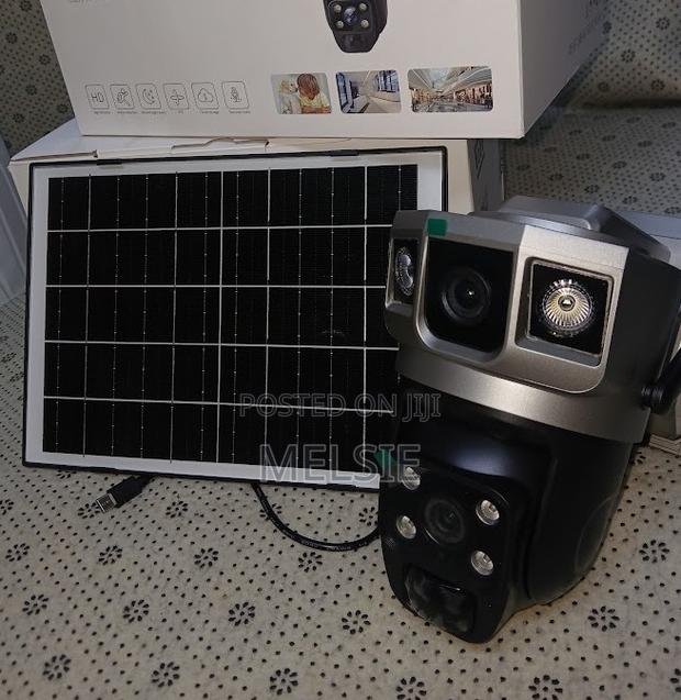 4g Solar Powered PTZ Camera, 6mp Wireless Outdoor Camera,360° - main view