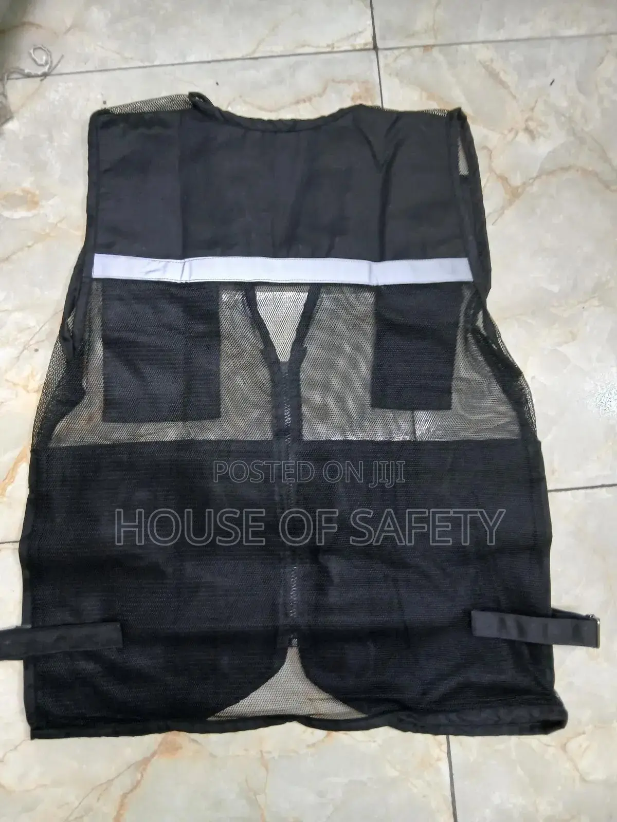 Safety Working Vest With Meshed Parts
