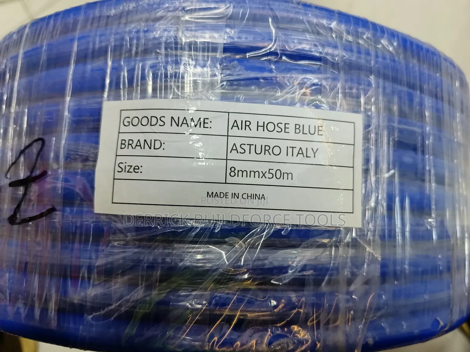 Blue 8 X 50m Air Compressor Hose Pipe