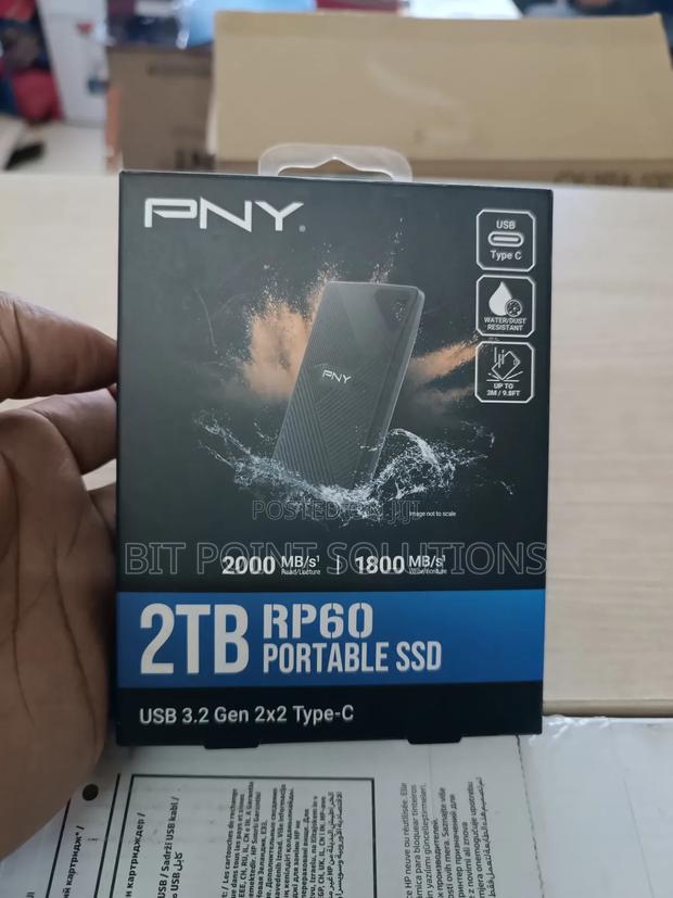 Pny 2tb External SSD Rp 60 Usb 3.2 Type C 2000mbps - main view