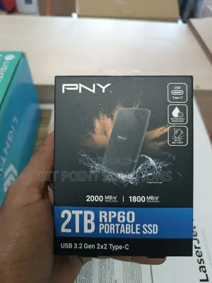 Pny 2tb External SSD Rp 60 Usb 3.2 Type C 2000mbps