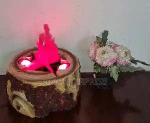 *Electric Wooden Fireplace Decor Display