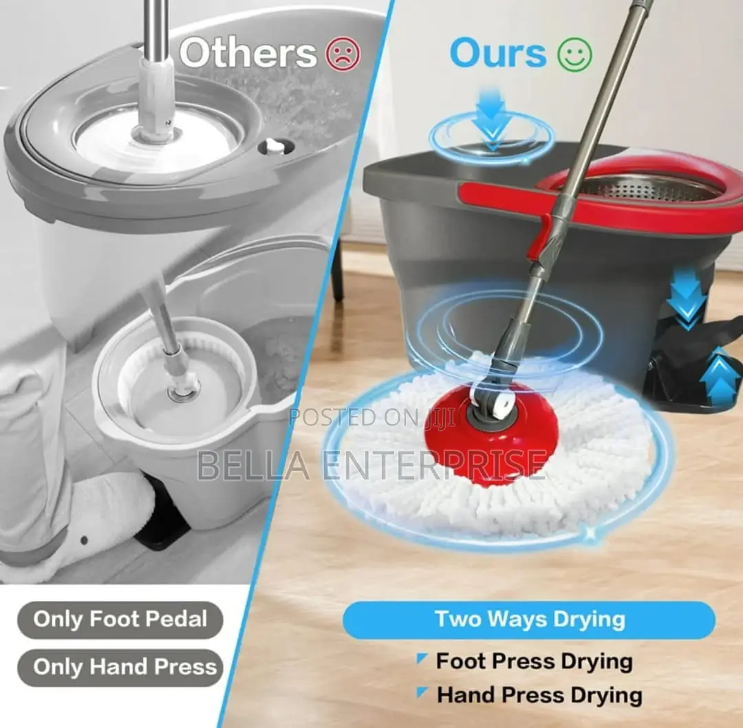 New Arrival12l Bucket Foot Pedal Spin Mop