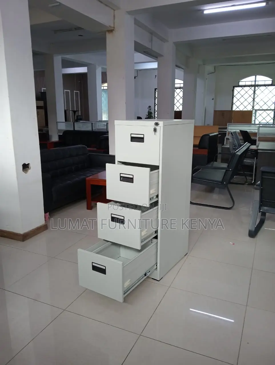 4-Layer Lockable File Cabinet