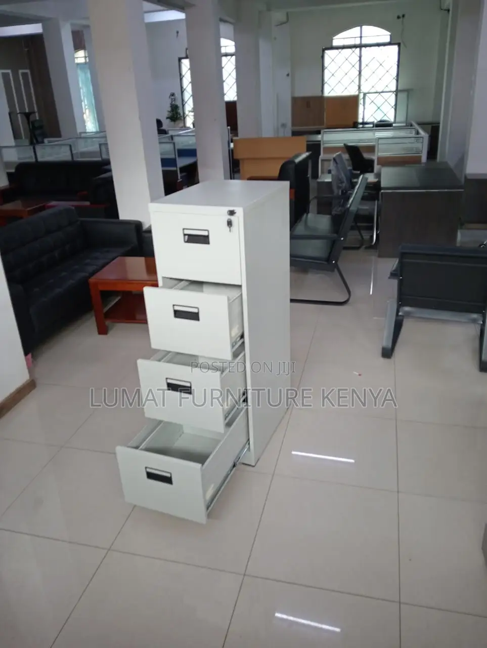 4-Layer Lockable File Cabinet