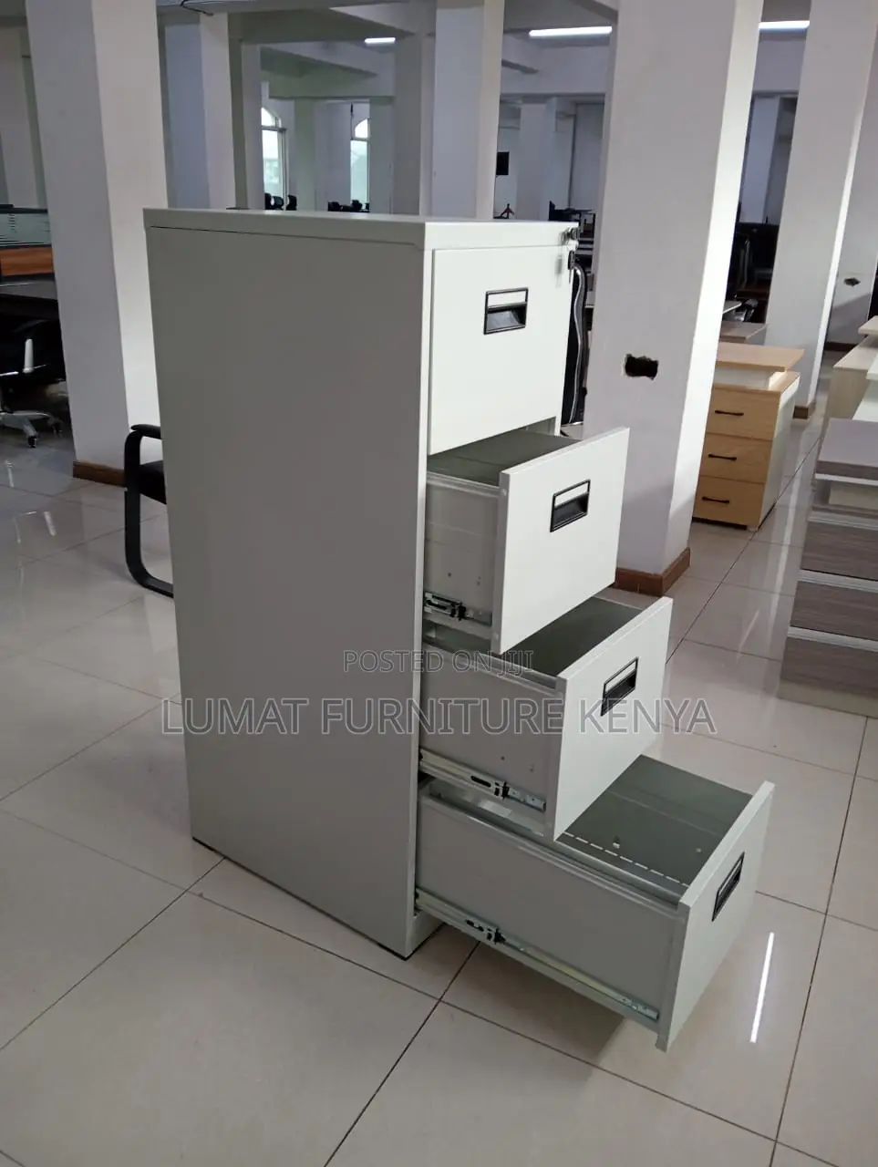 4-Layer Lockable File Cabinet