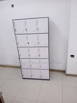 15-Slot Metal Locker Cabinet