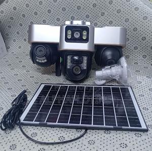 Solar-Powered Triple-Lens PTZ Camera Outdoor CCTV Camera - main view