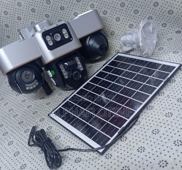 360° PTZ Rotation Triple-Lens, Triple-Screen Monitoring Simcard