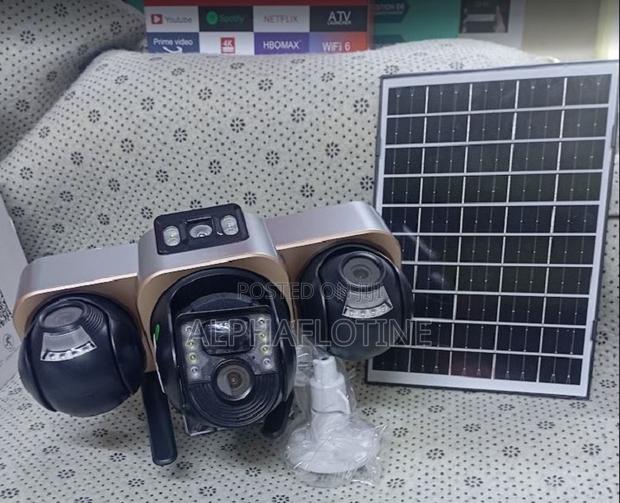 Multiple Rotation 360° Triple Lens, Simcard Solar Powered Camera - main view