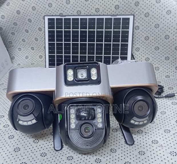 3lens/Triple Screen View 4g Sim Card CCTV Solar Camera