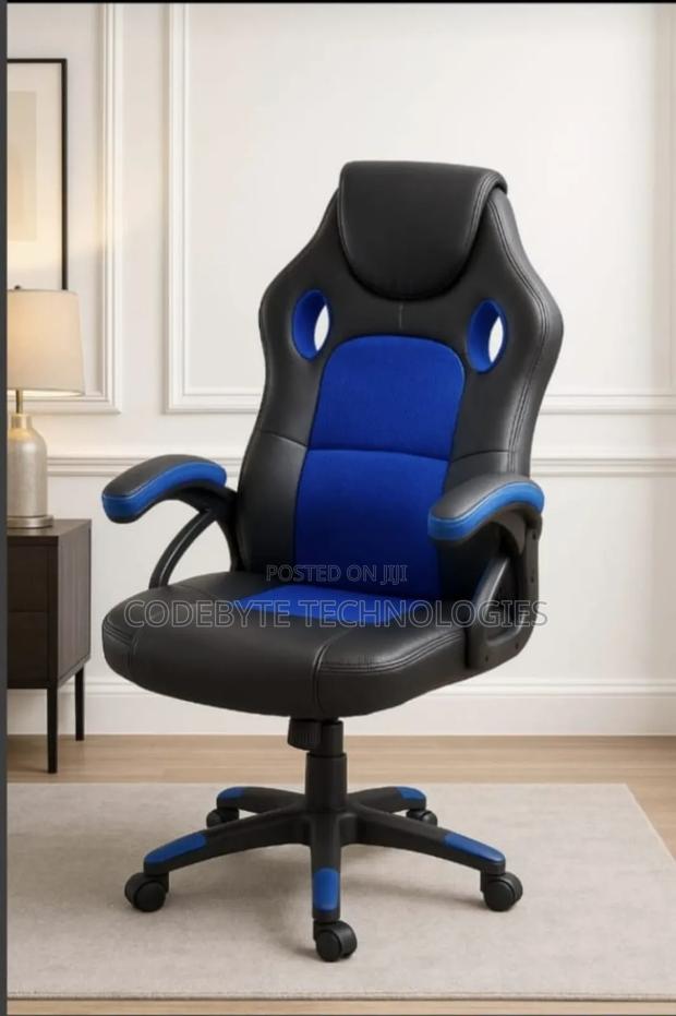 Blue Reclining Adjustable Gaming Chair