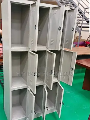 9-Compartment Locker – Strong Steel, Lockable