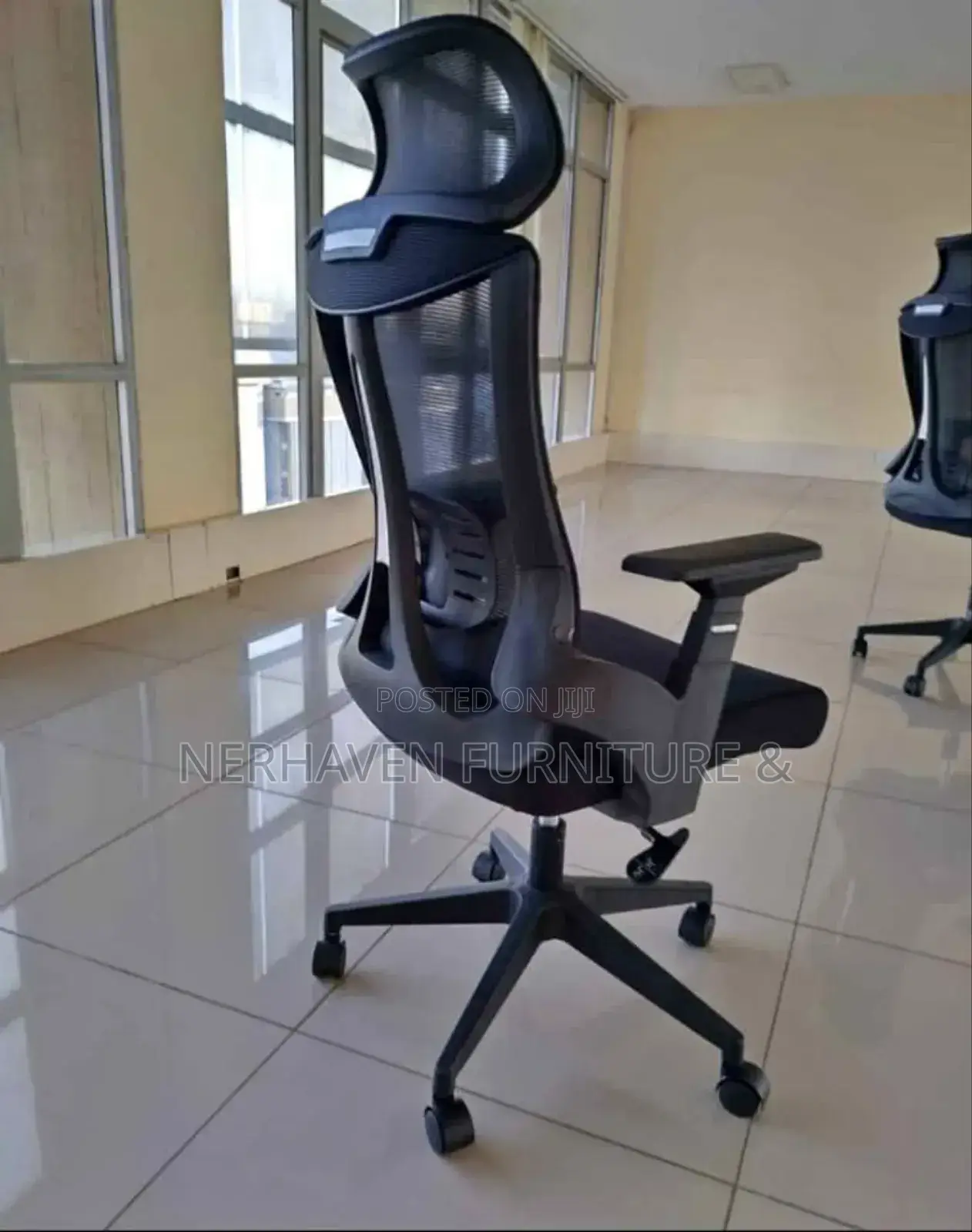 Executive Office Chair With Headrest Support